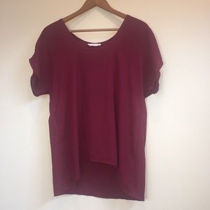 Lush polyester flowy top